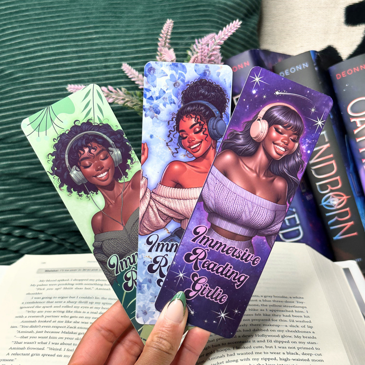 3 Piece Immersive Reading Girlie Bookmark Set