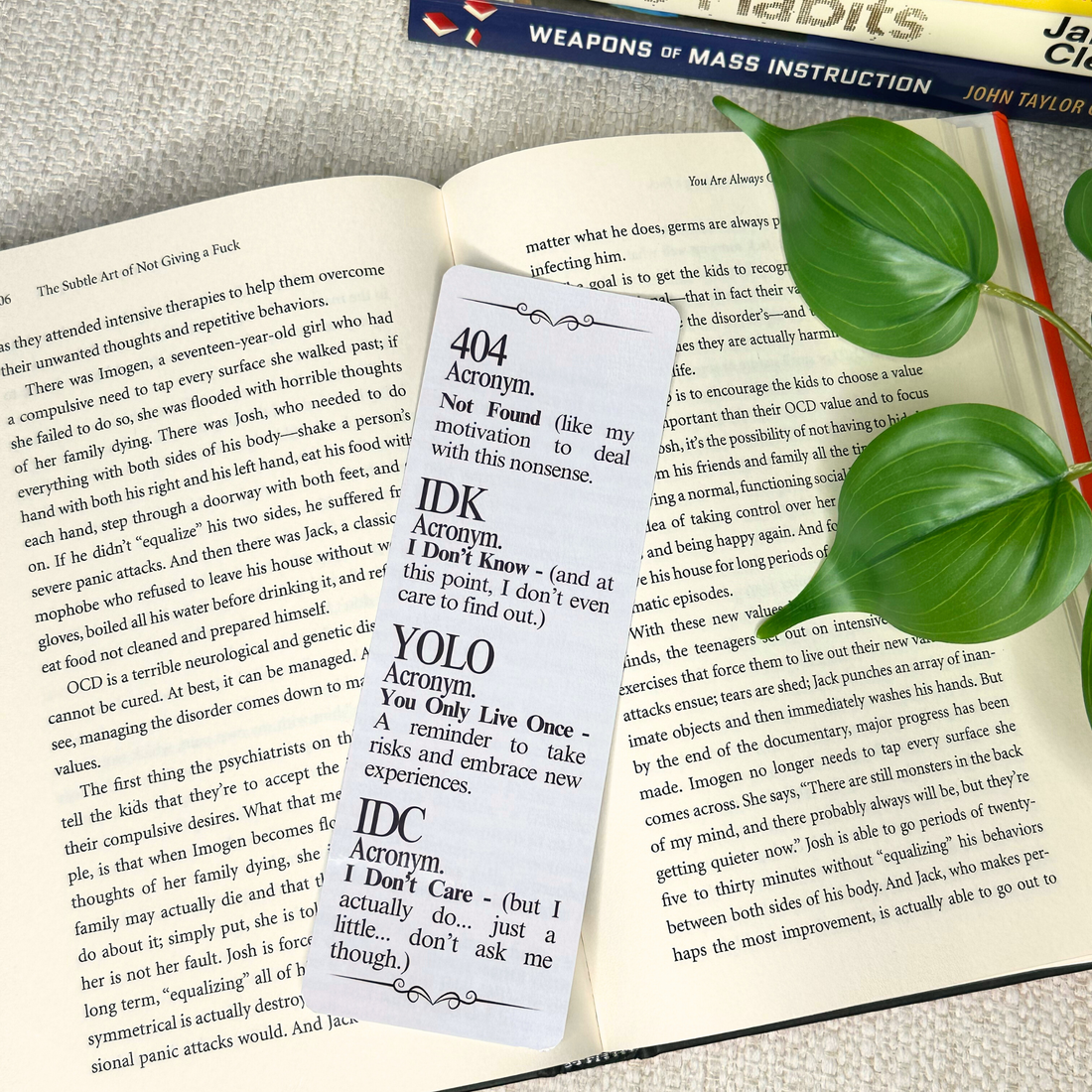 3 Piece Sarcastic Bookmark Set