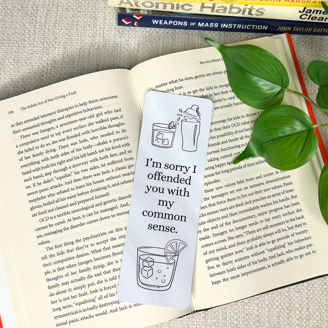 3 Piece Sarcastic Bookmark Set