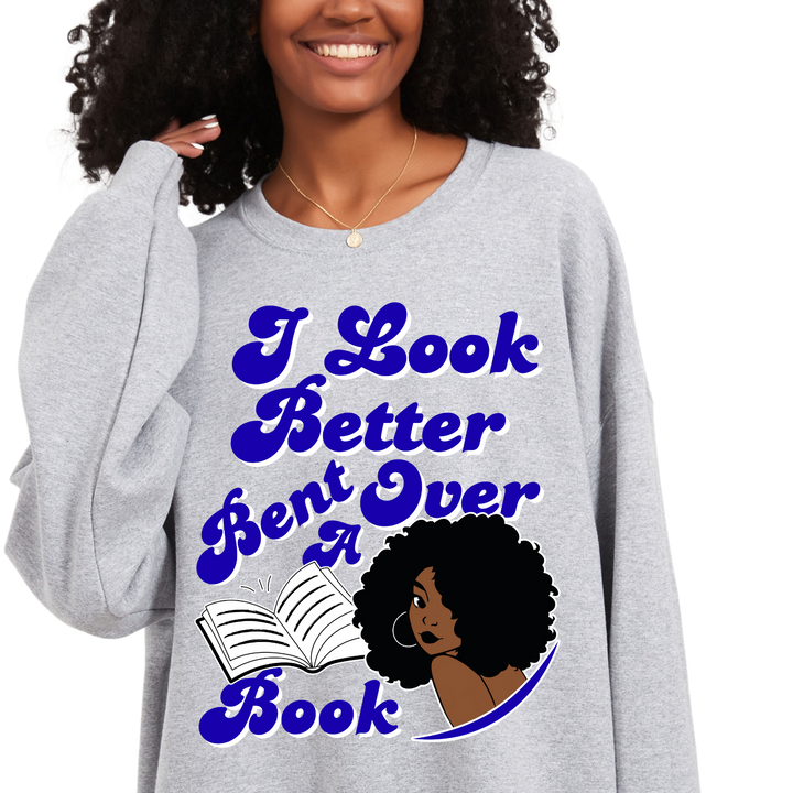 Bent Over A Book Sweatshirt