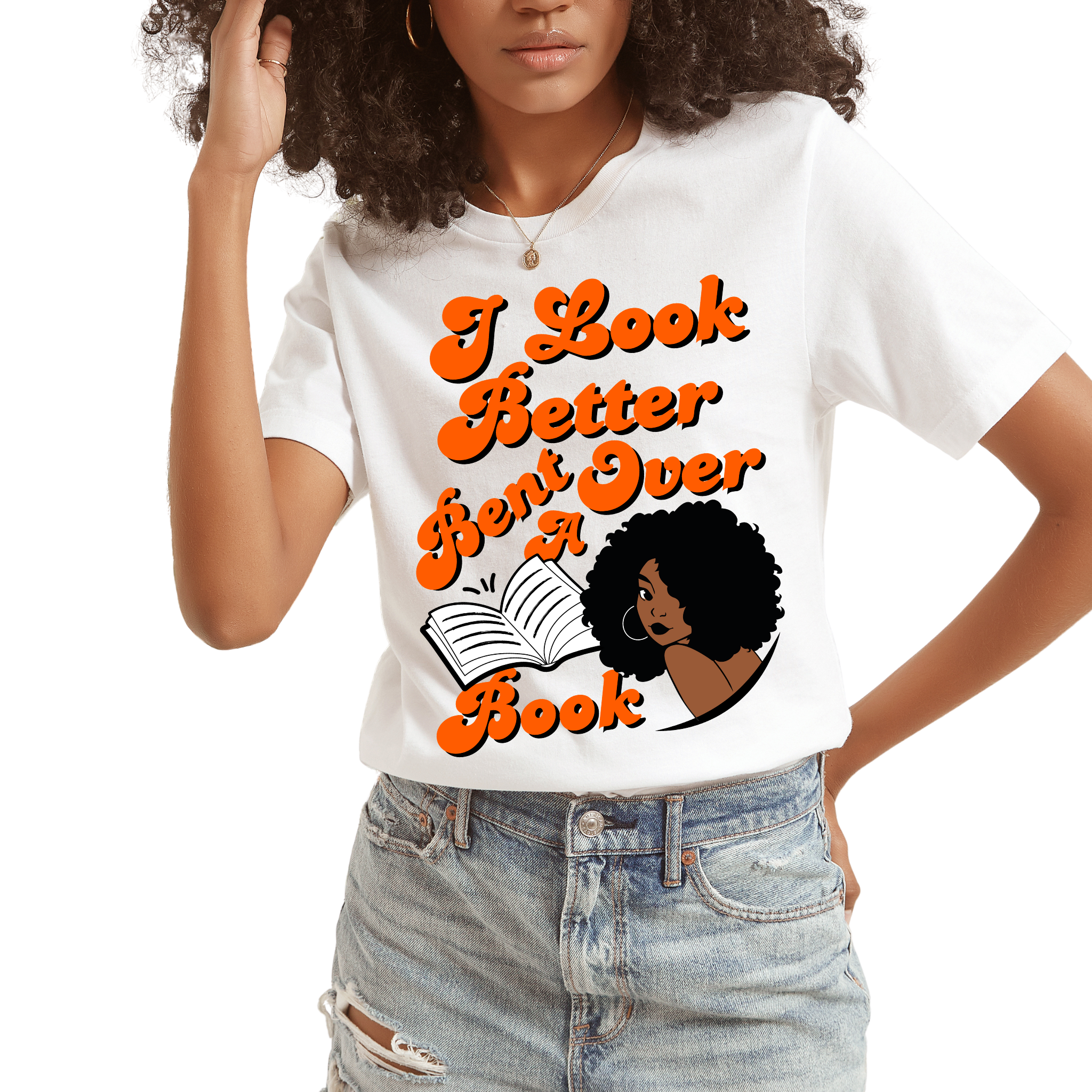 Bent Over A Book T-Shirt