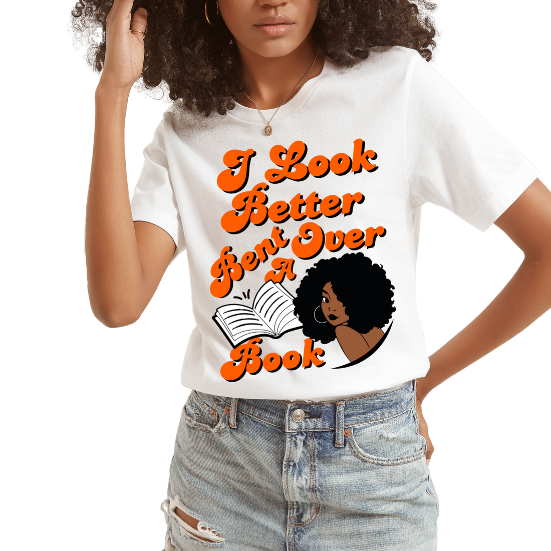 Bent Over A Book T-Shirt