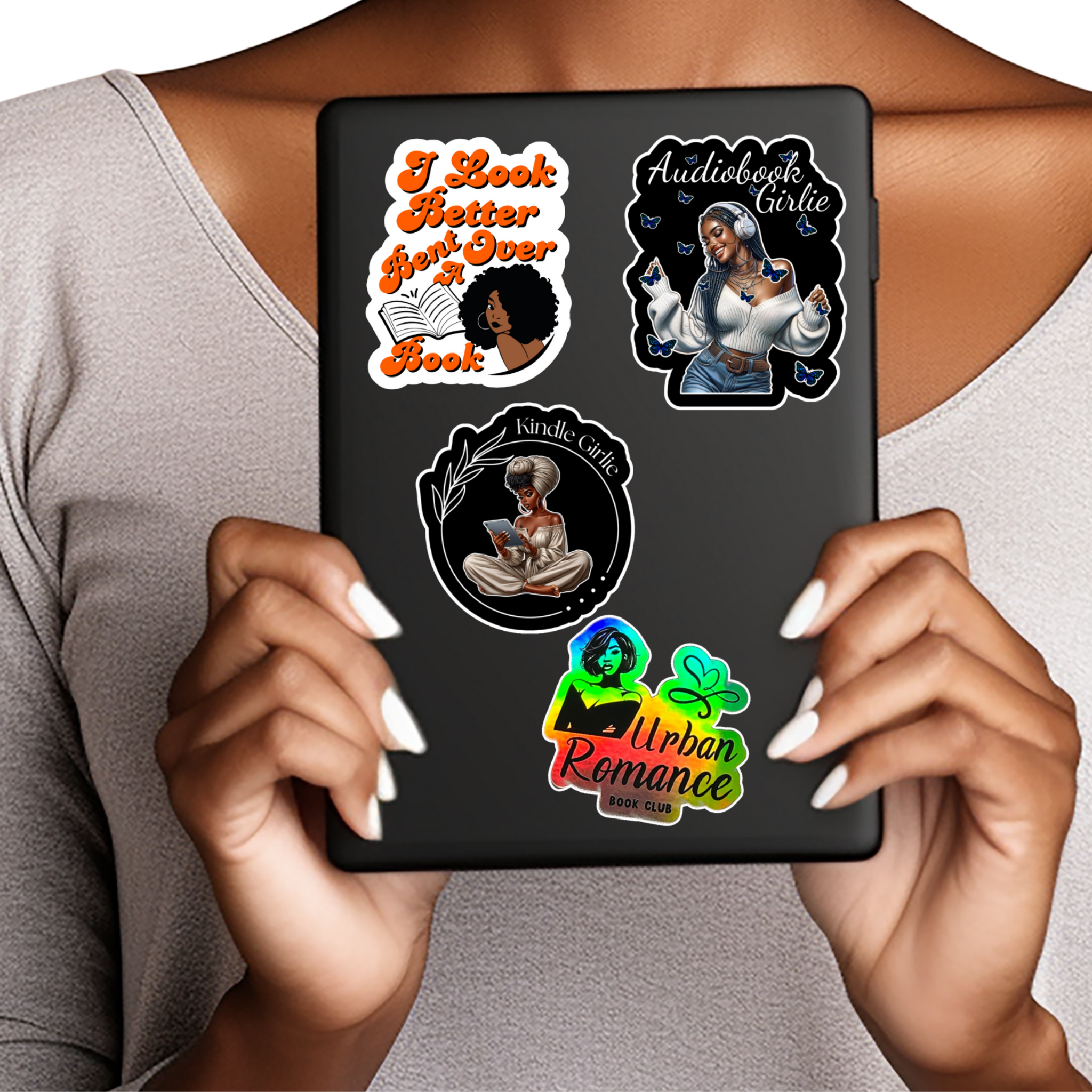 10 Piece Black Girls Read Sticker Set
