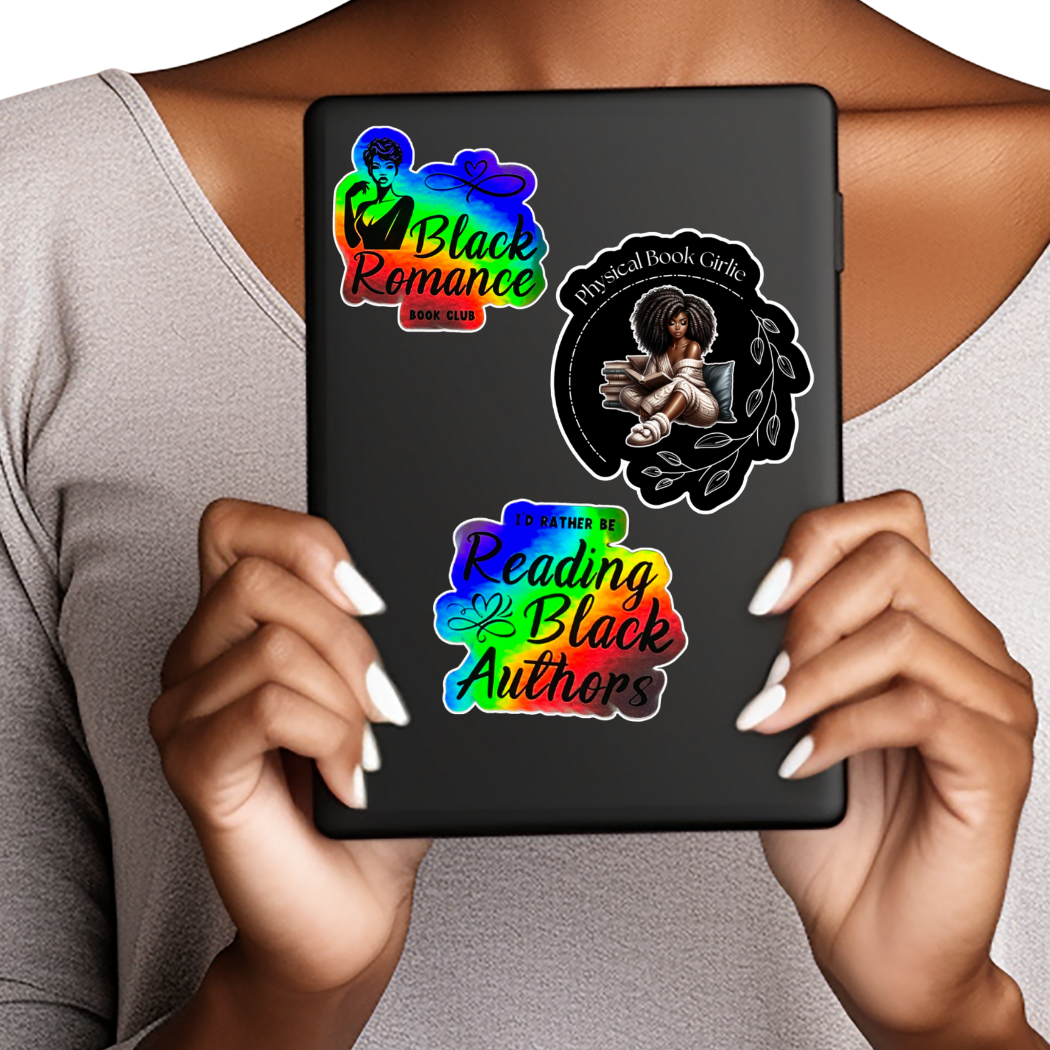 10 Piece Black Girls Read Sticker Set