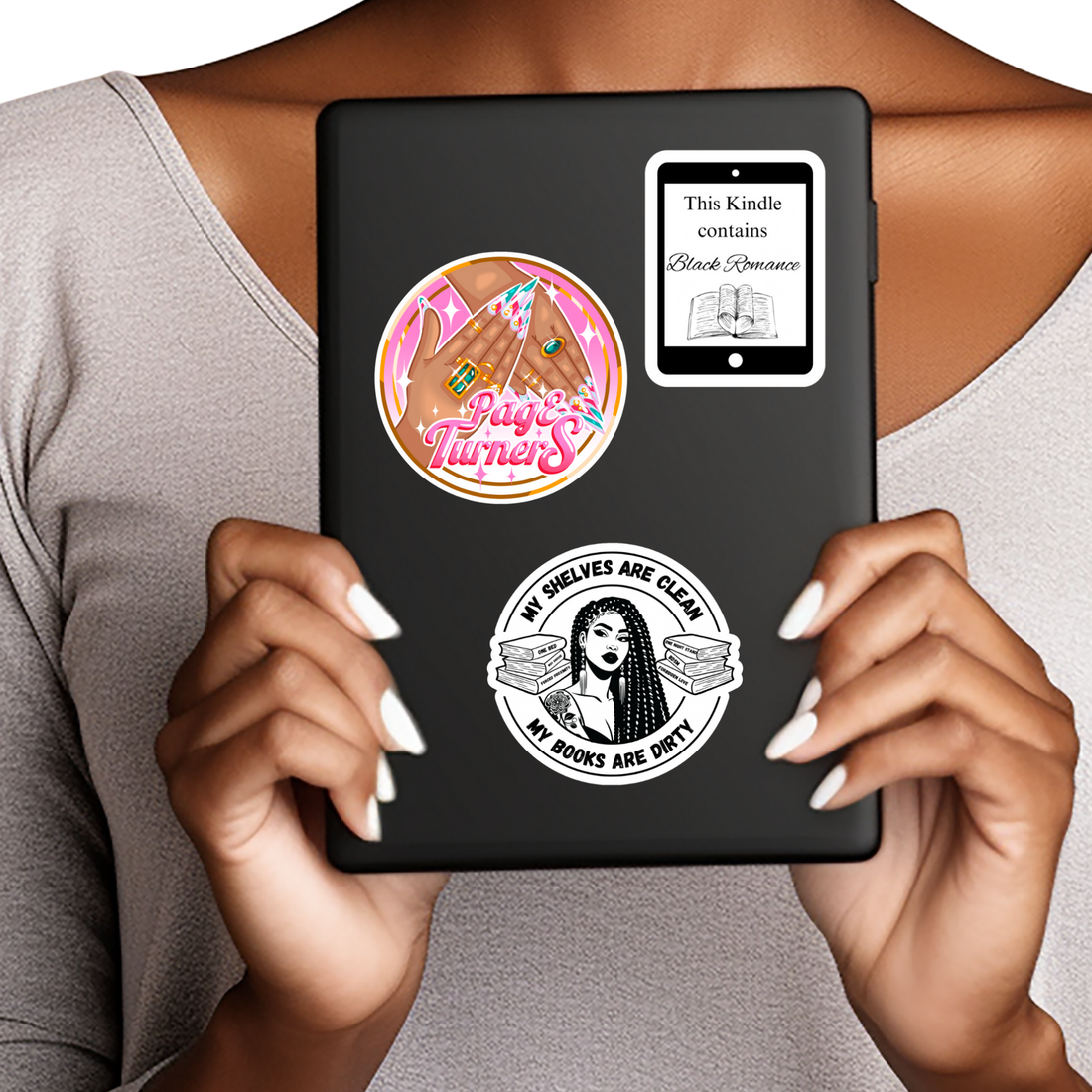 10 Piece Black Girls Read Sticker Set