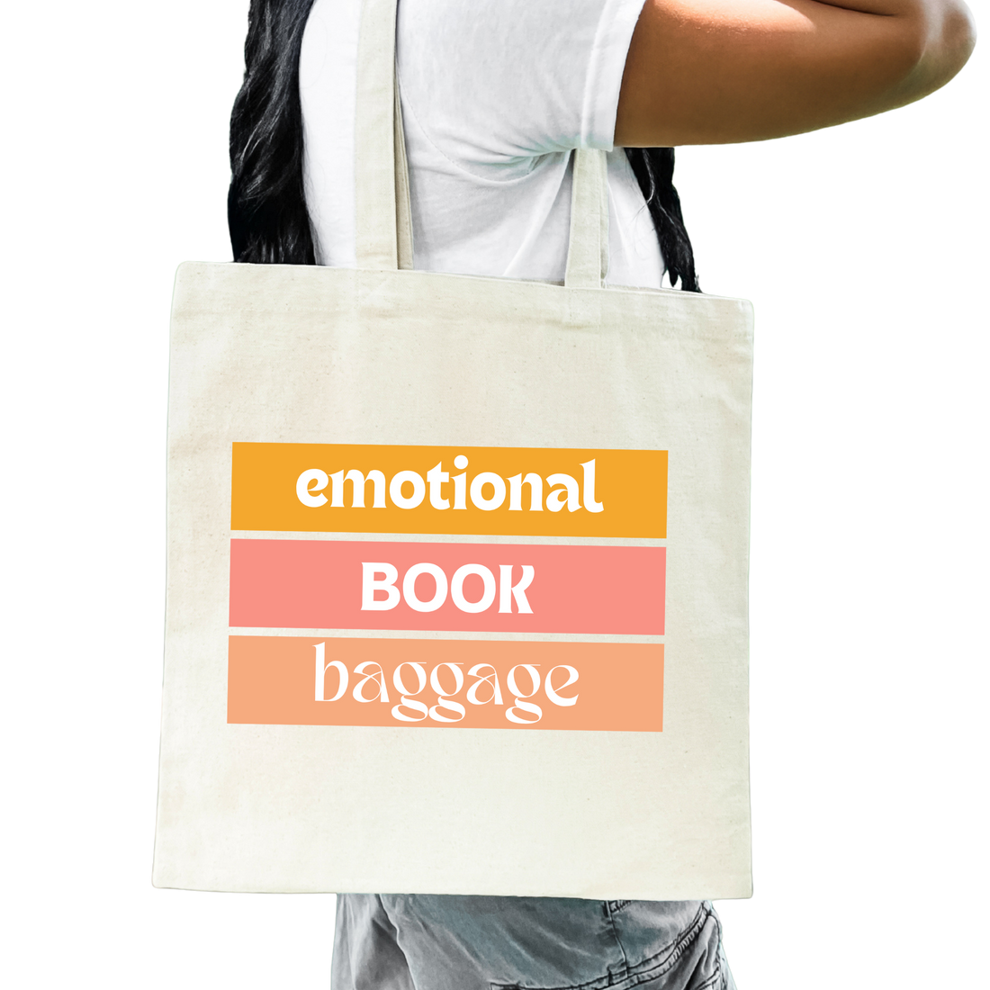 Emotional Book Baggage Tote Bag