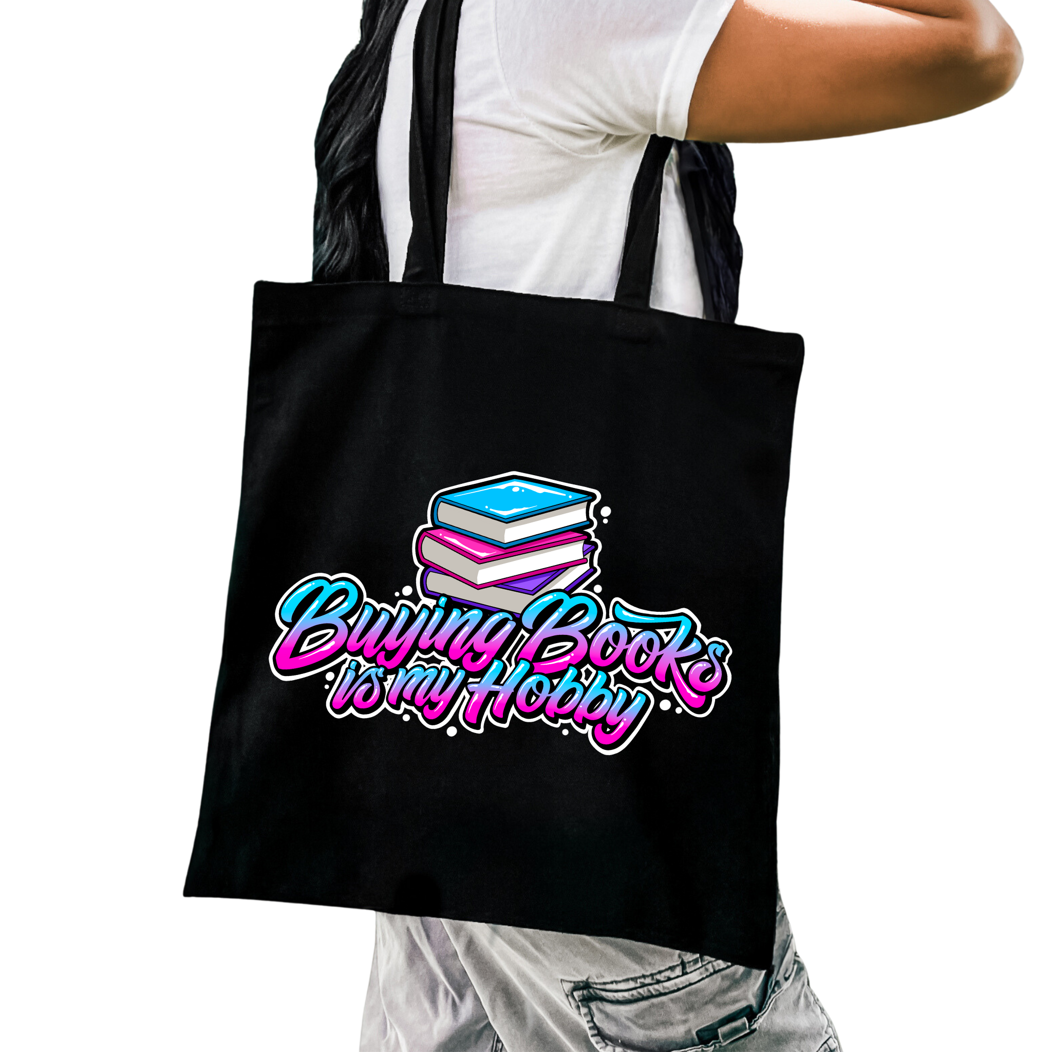Buying Books Is My Hobby Tote Bag