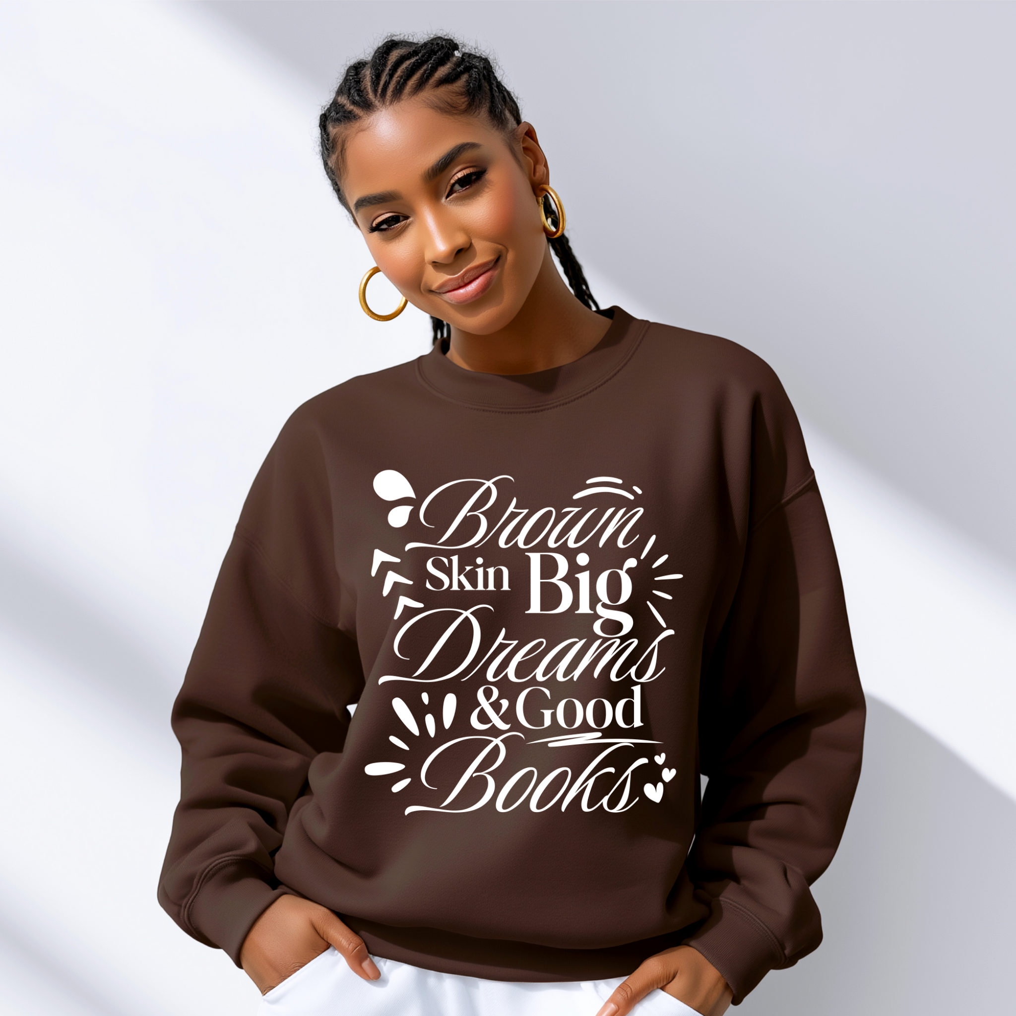 Brown Skin Good Books Sweatshirt