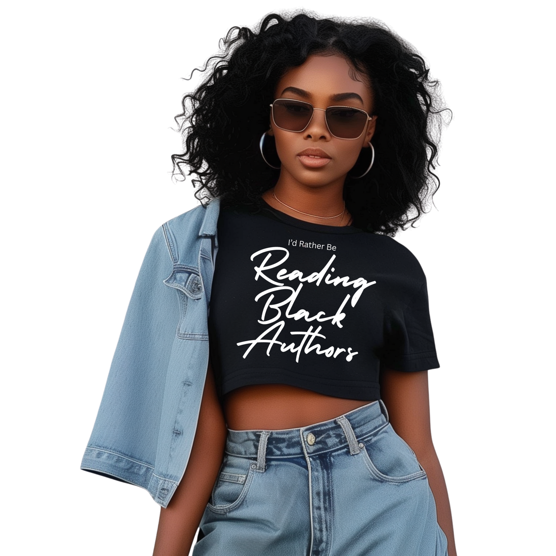 Reading Black Authors Crop Top