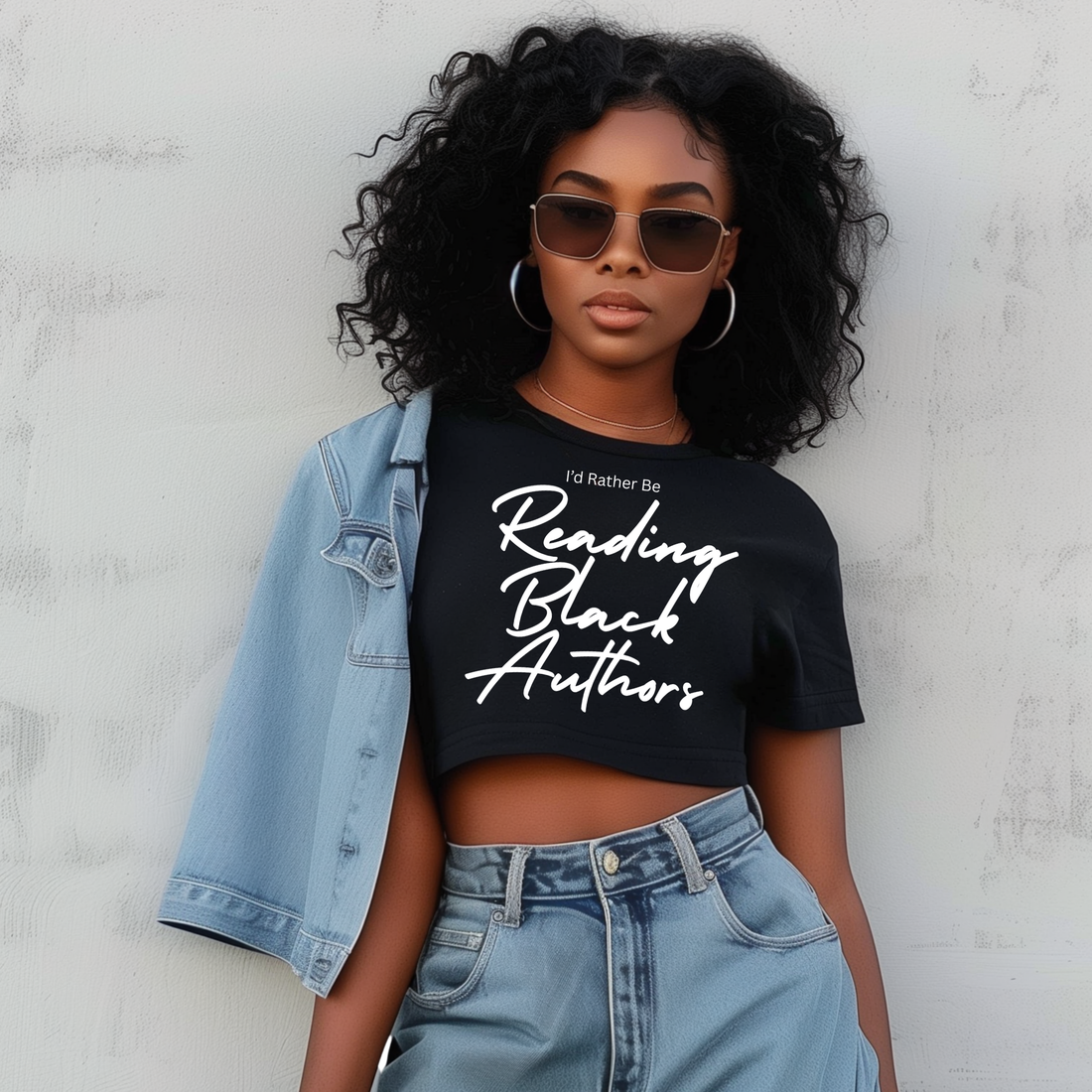 Reading Black Authors Crop Top