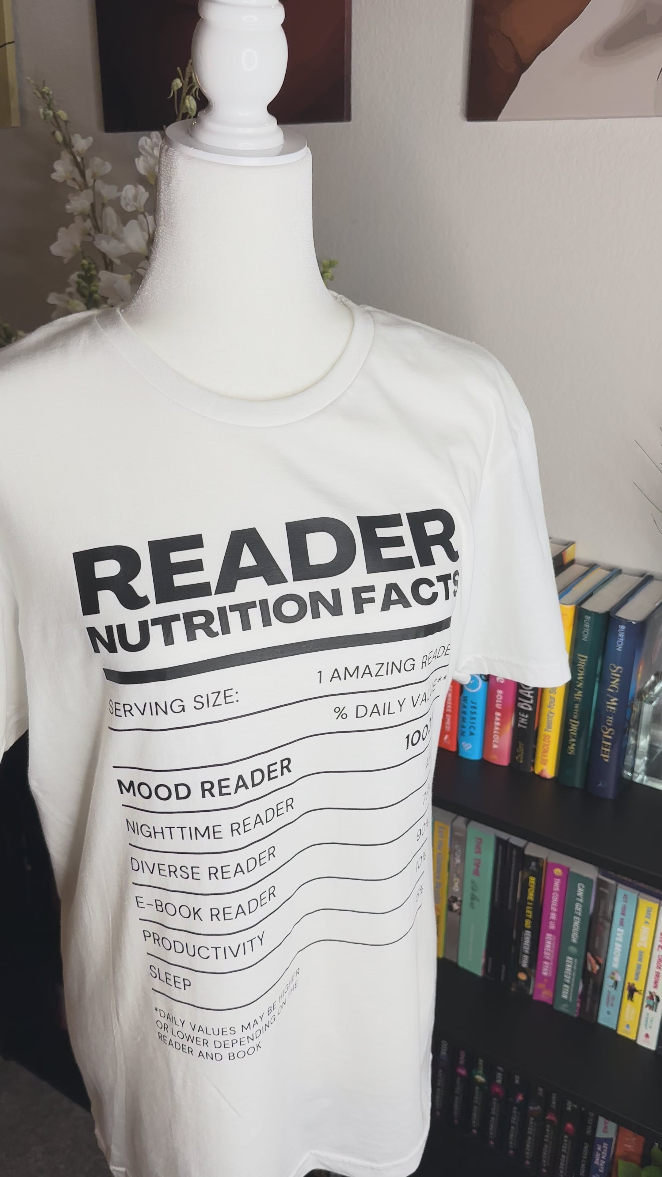 Reader Nutrition Facts T-Shirt